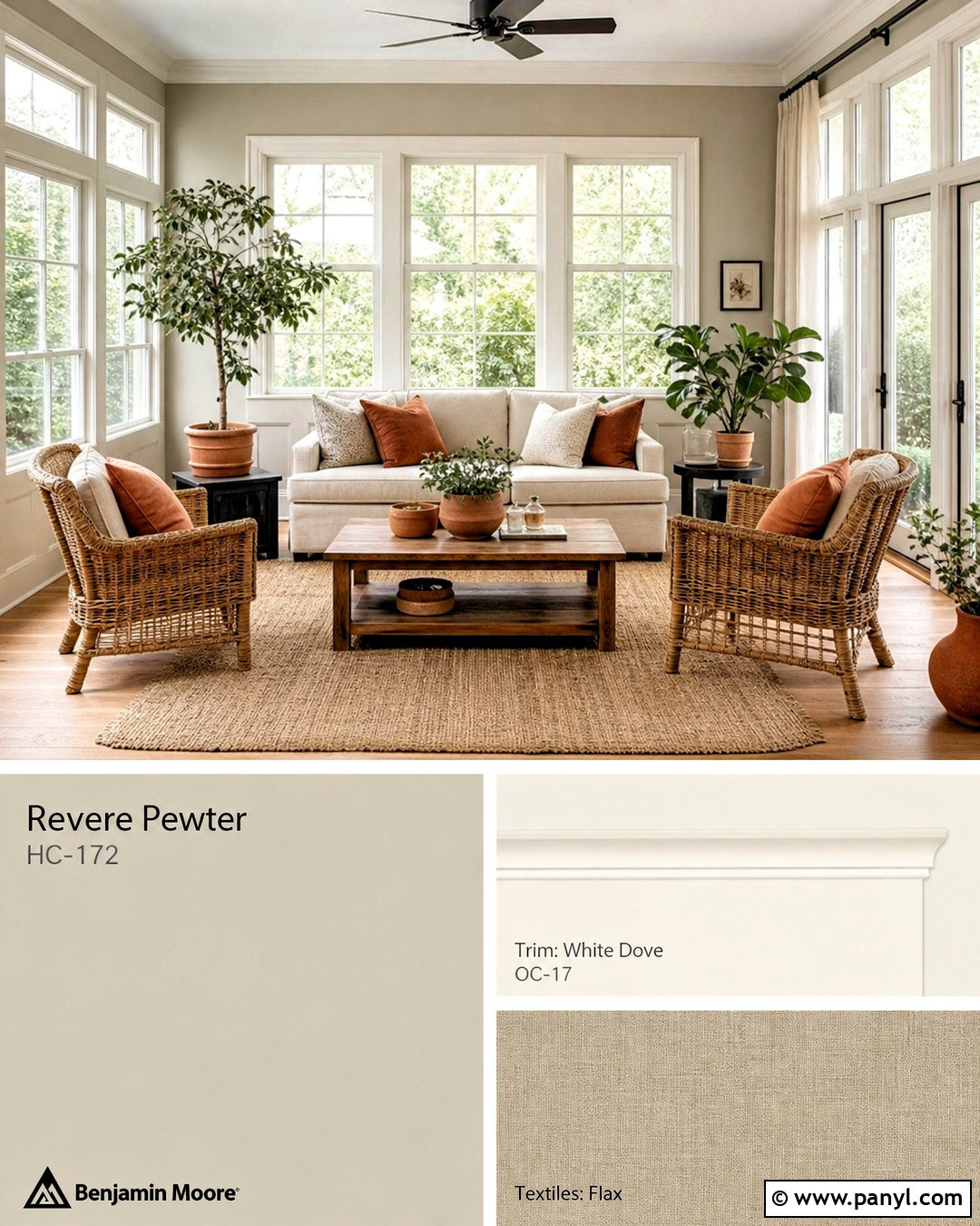 Revere Pewter And Terracotta Sunroom - 20 revere pewter color scheme ideas