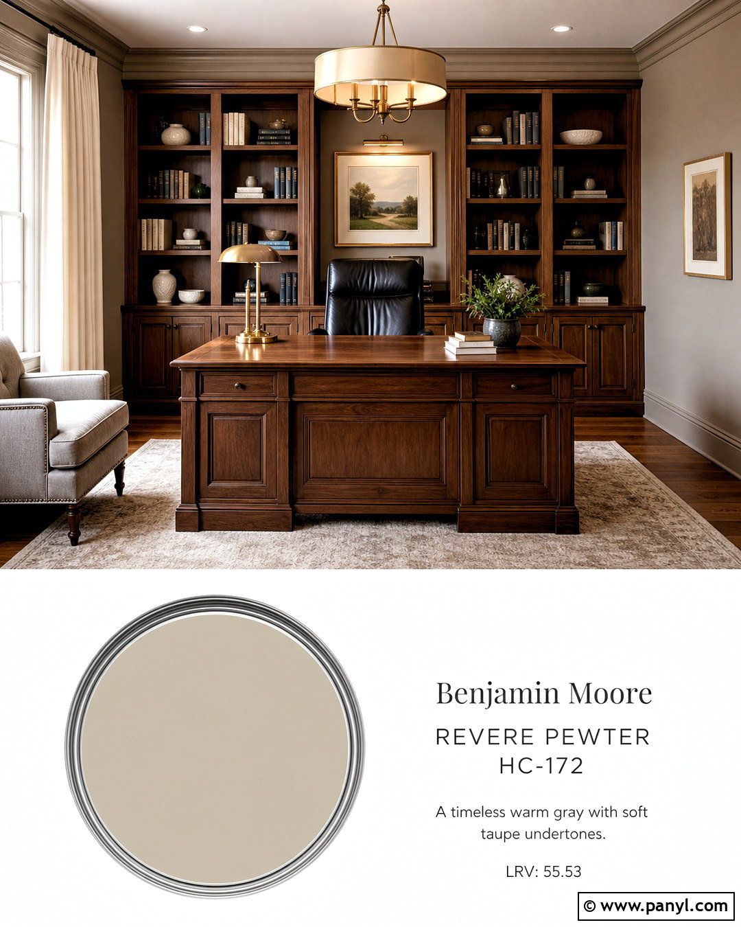 Revere Pewter And Walnut Home Office - 20 revere pewter color scheme ideas