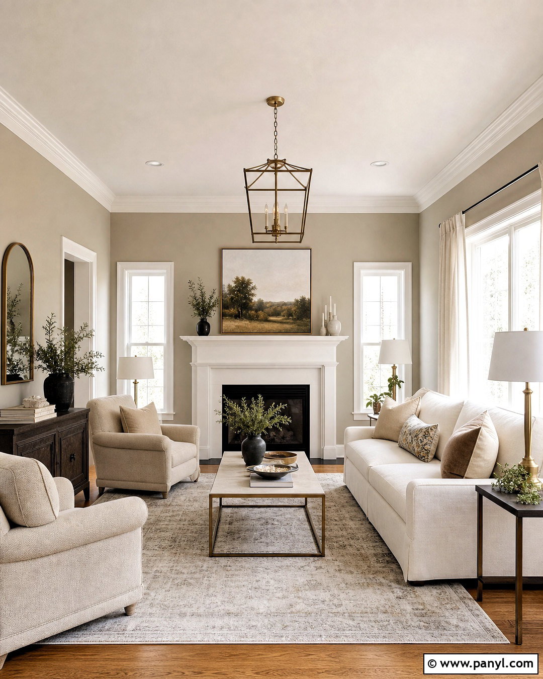Revere Pewter And White Dove Living Room - 20 revere pewter color scheme ideas