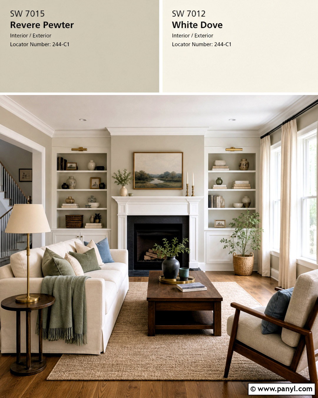 Revere Pewter And White Dove - 20 revere pewter coordinating colors
