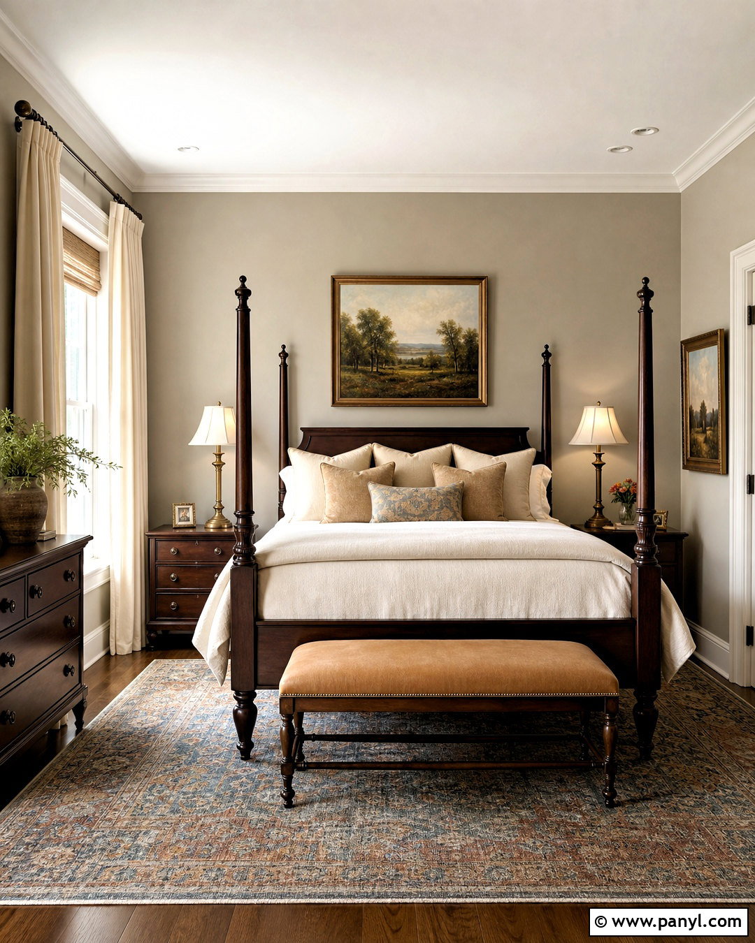 Revere Pewter Bedroom With Dark Wood Furniture - 20 revere pewter bedroom ideas