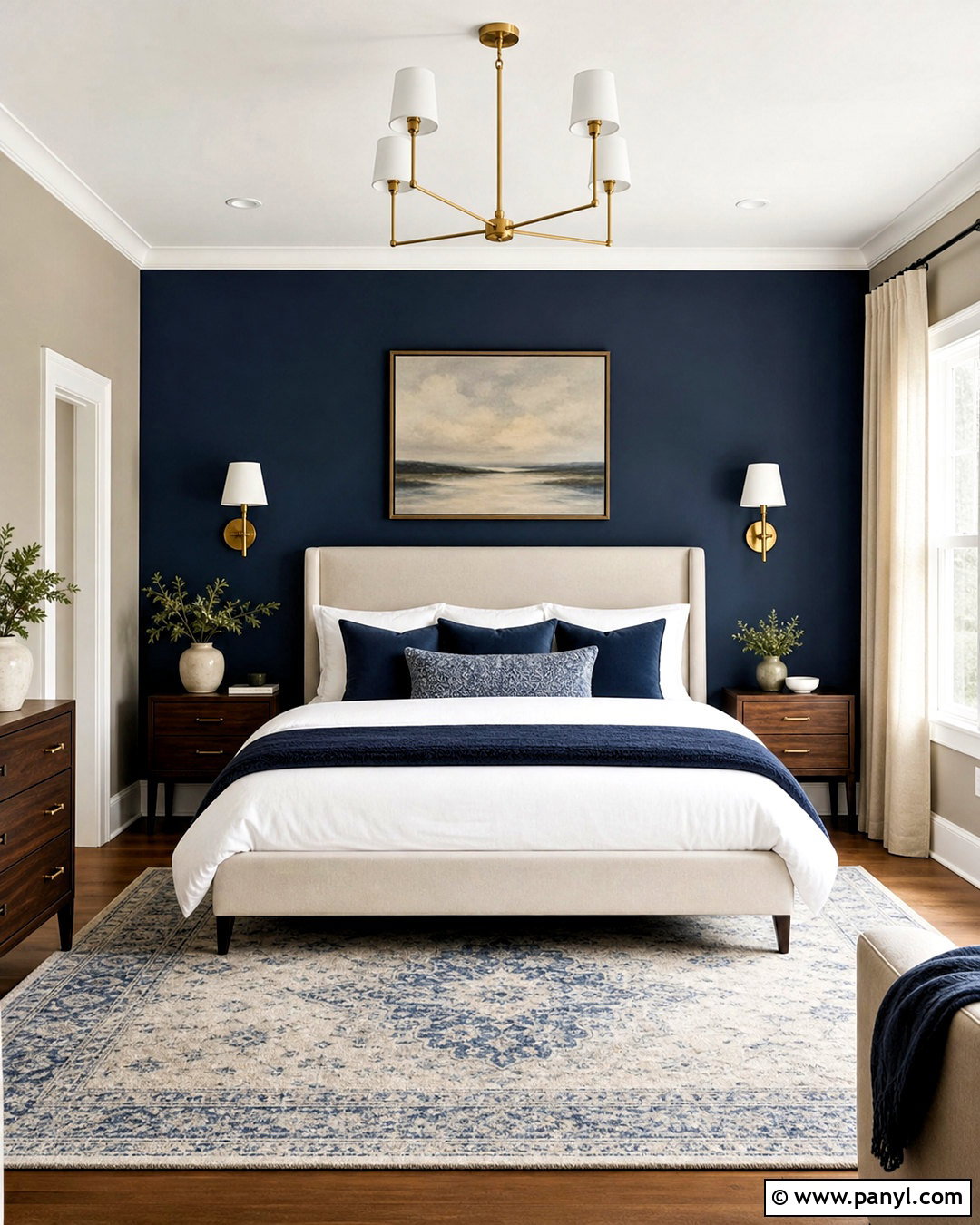 Revere Pewter Bedroom With Hale Navy Accents - 20 bm revere pewter ideas