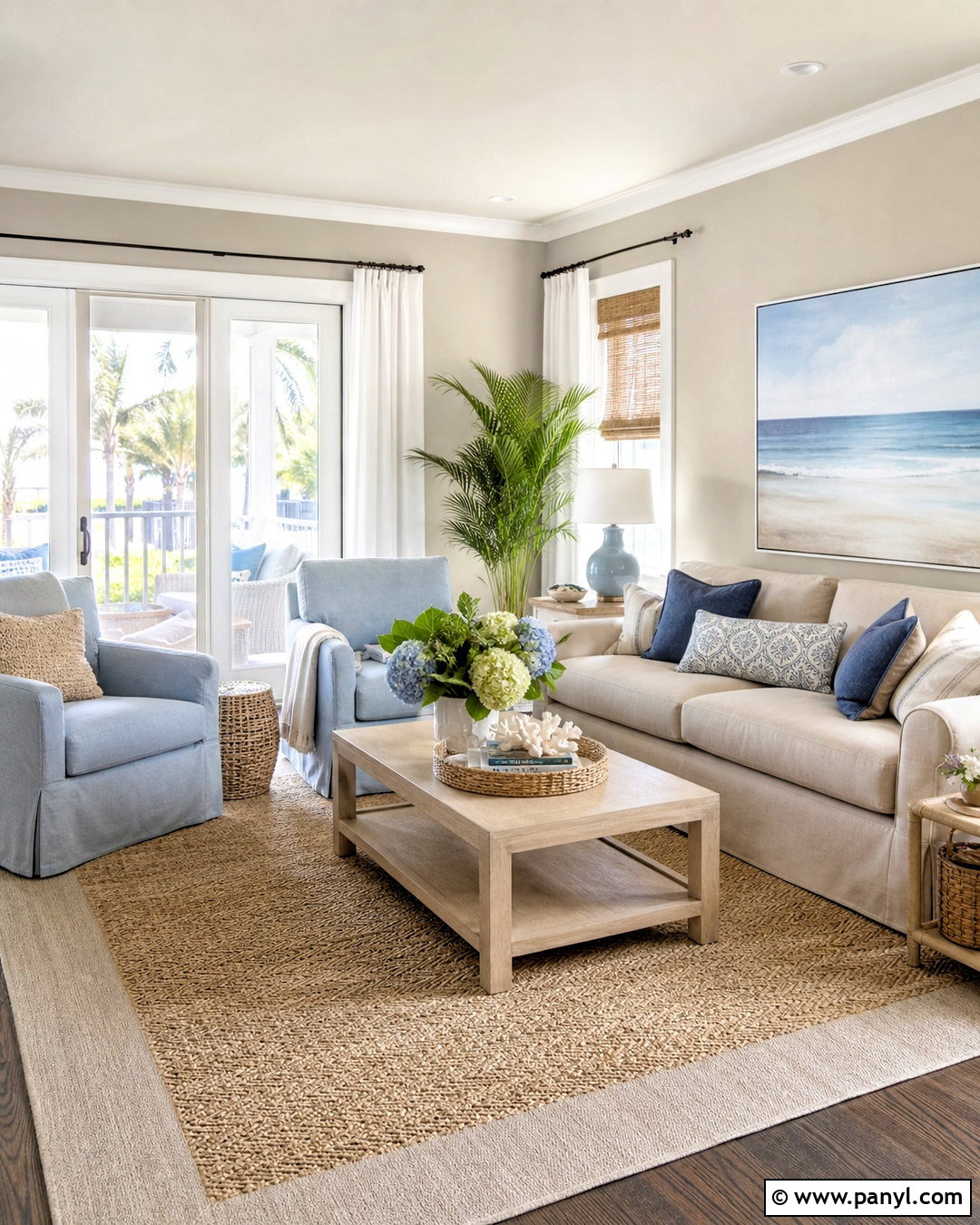 Revere Pewter Coastal Living Room - 20 revere pewter living room ideas