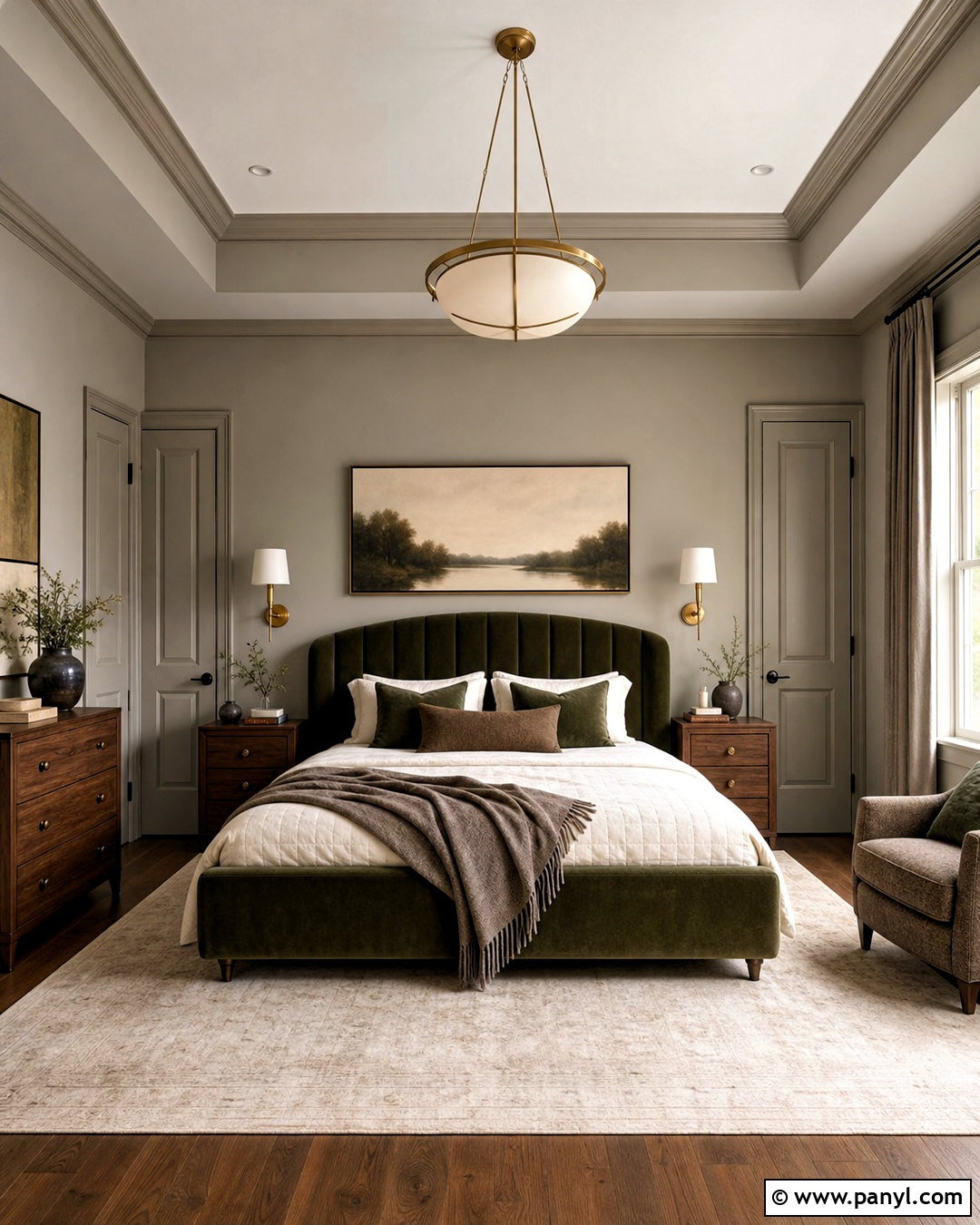Revere Pewter Color-Drenched Bedroom - 20 bm revere pewter ideas