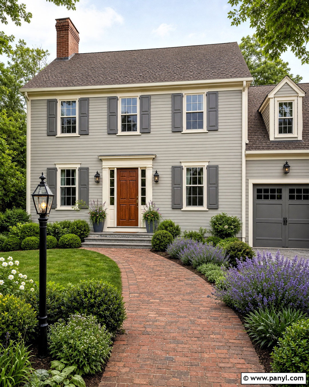 Revere Pewter Exterior With Cream Trim - 20 revere pewter exterior house ideas