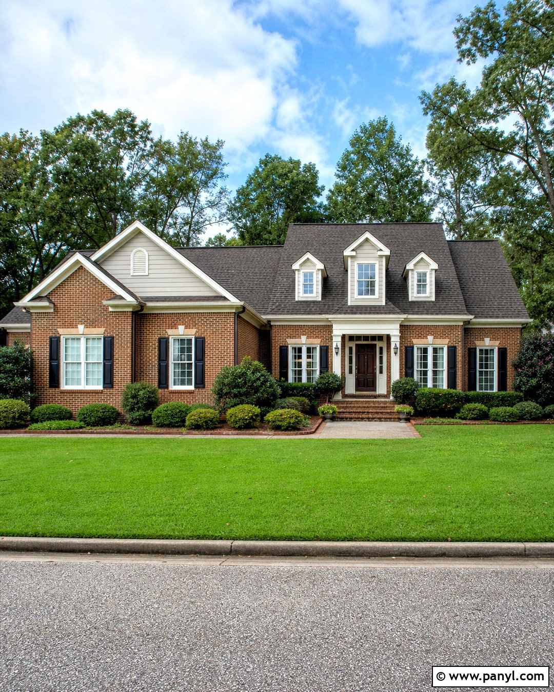 Revere Pewter Exterior With Red Brick - 20 revere pewter exterior house ideas