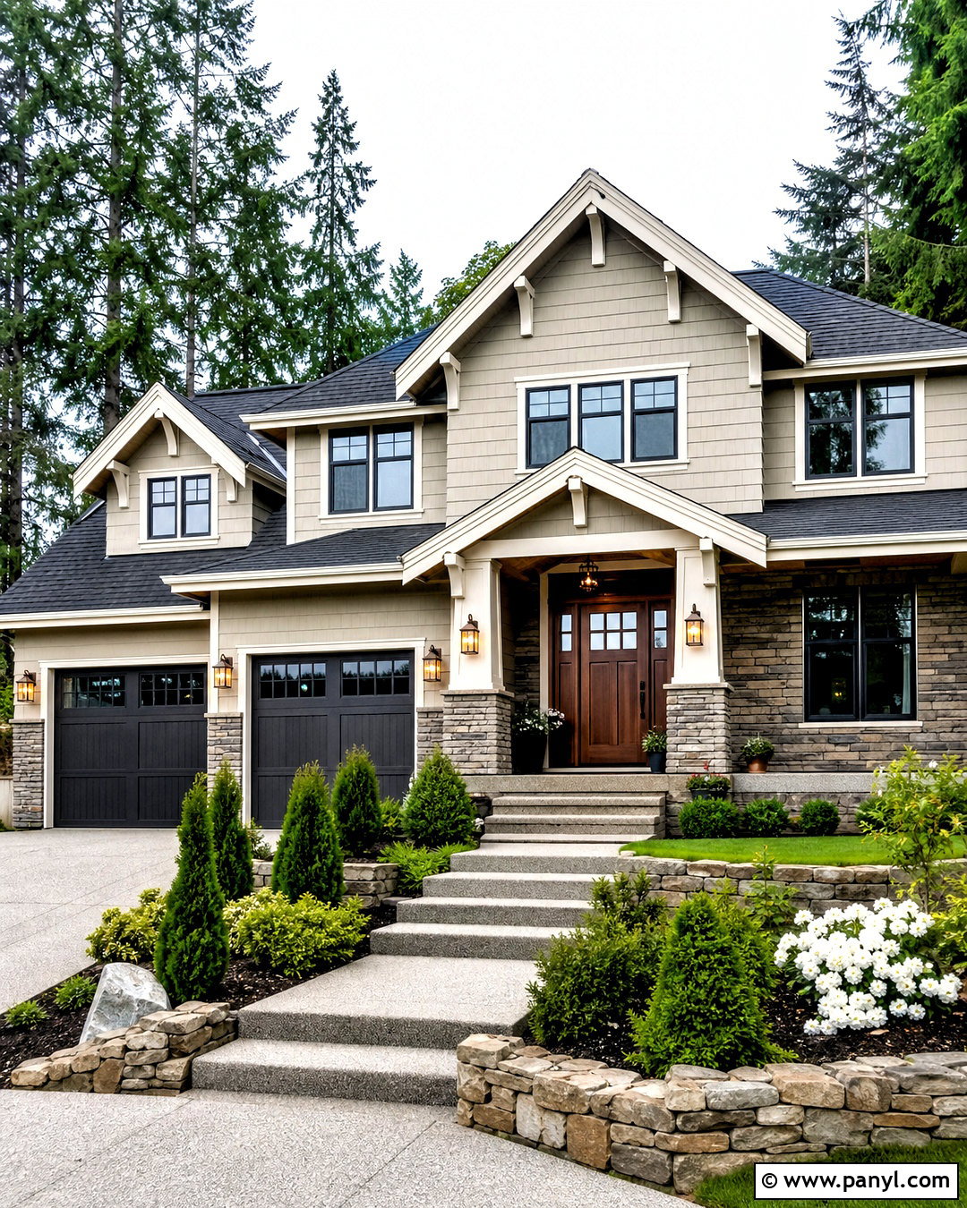 Revere Pewter Exterior With Stone - 20 revere pewter exterior house ideas