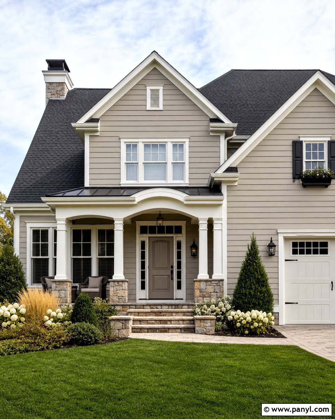 Revere Pewter Exterior With White Trim - 20 revere pewter color scheme ideas