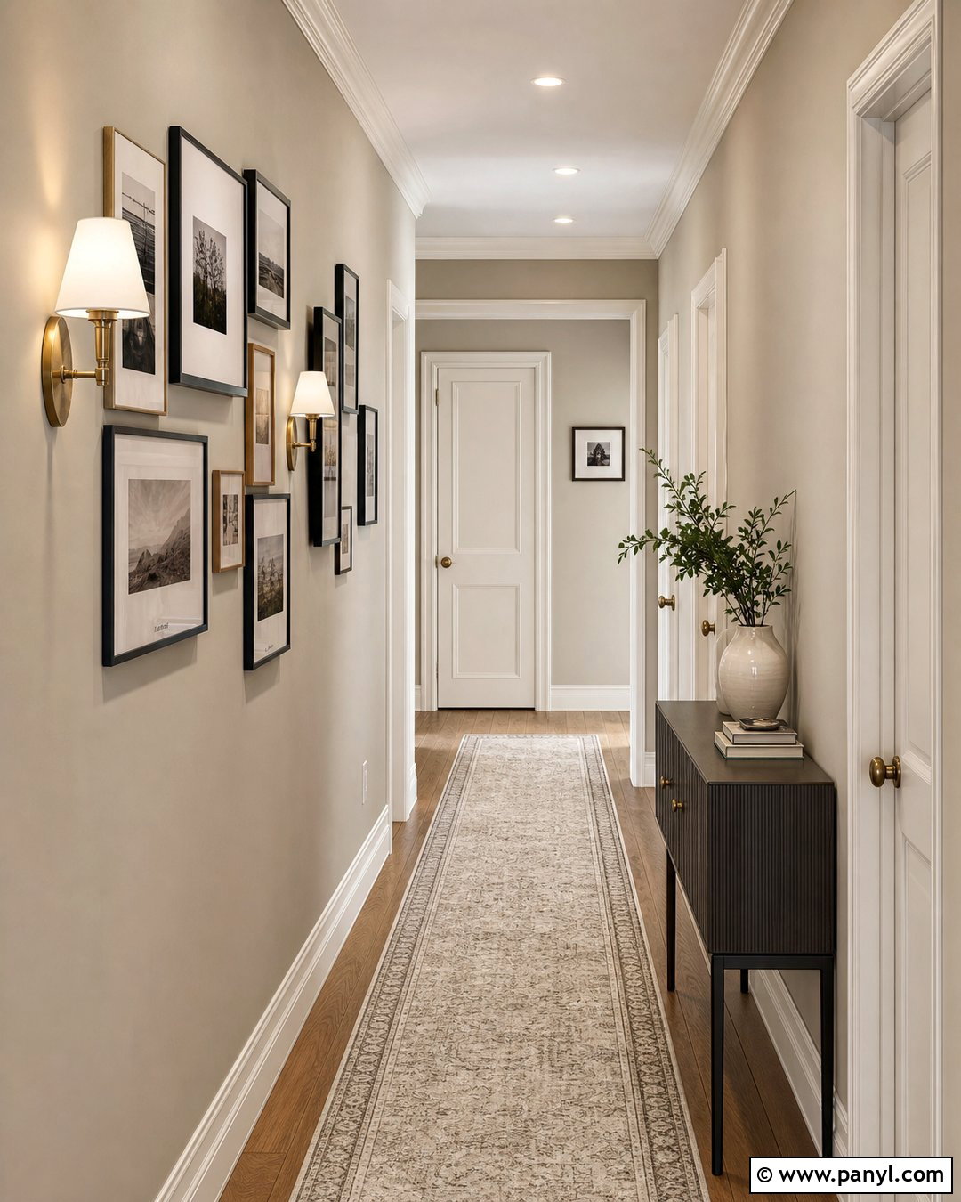 Revere Pewter Hallway - 30 Revere Pewter Walls