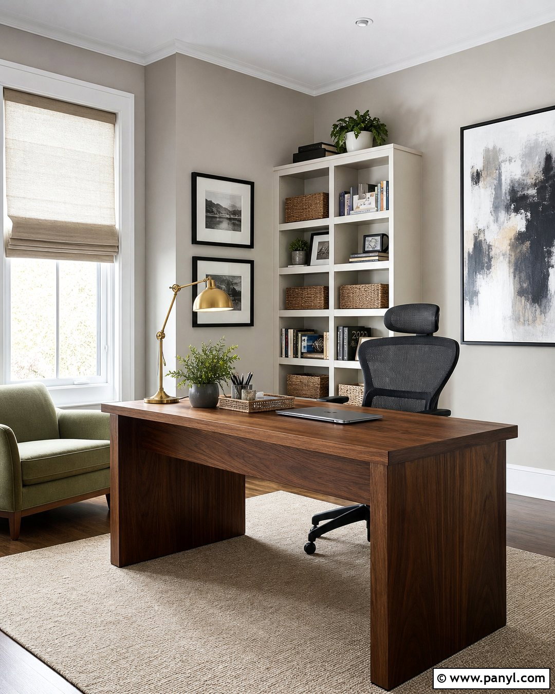 Revere Pewter Home Office - 30 Revere Pewter Walls