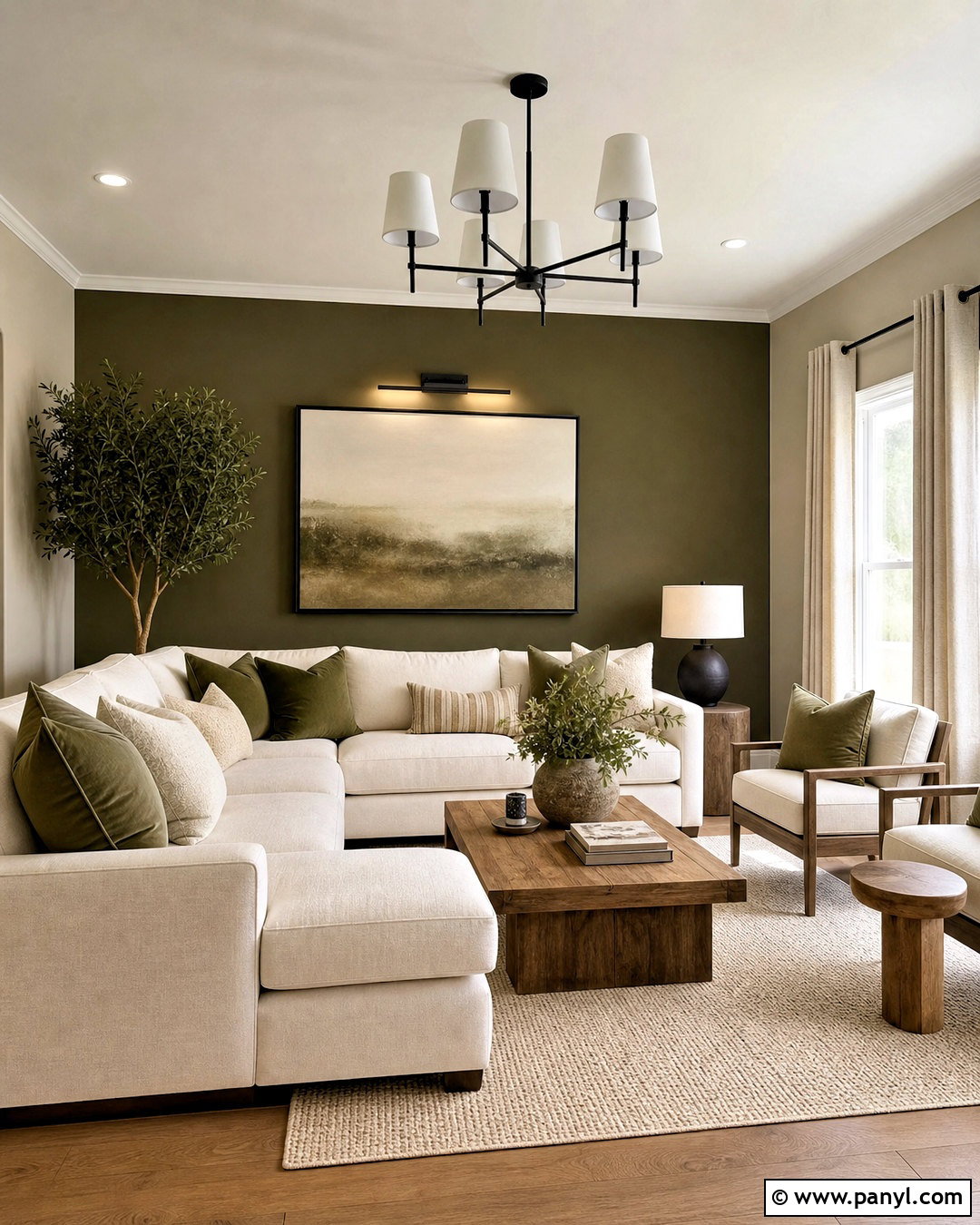 Revere Pewter Living Room With Accent Wall - 20 revere pewter living room ideas