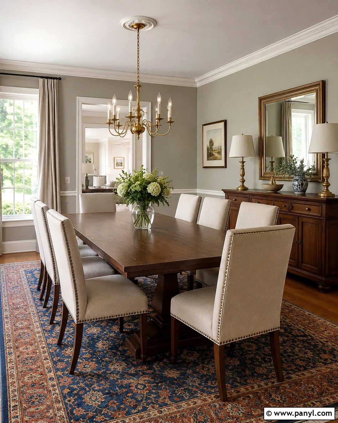 Revere Pewter Traditional Dining Room - 20 Revere Pewter On Walls