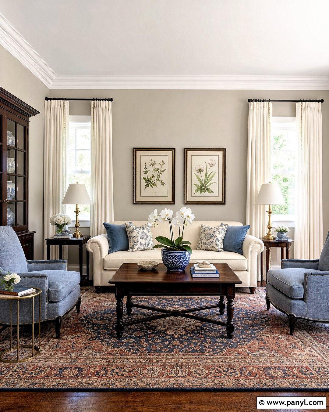 Revere Pewter Traditional Living Room - 20 revere pewter living room ideas