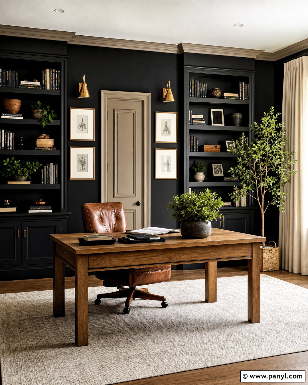 Revere Pewter Trim With Black Walls - 20 revere pewter trim ideas