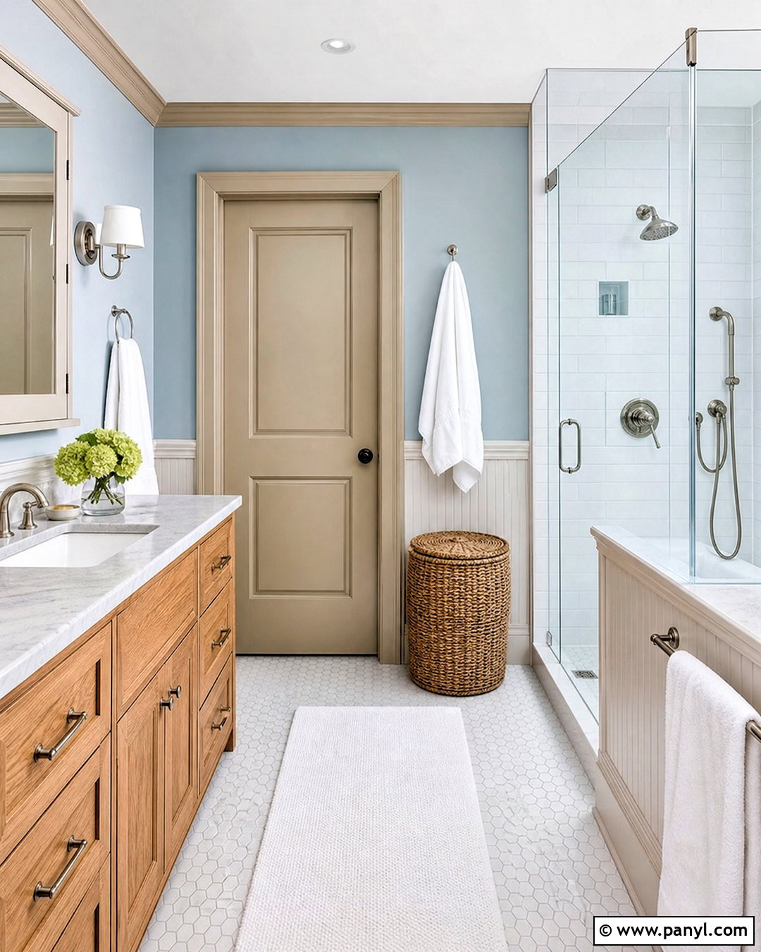 Revere Pewter Trim With Pale Blue Walls - 20 revere pewter trim ideas