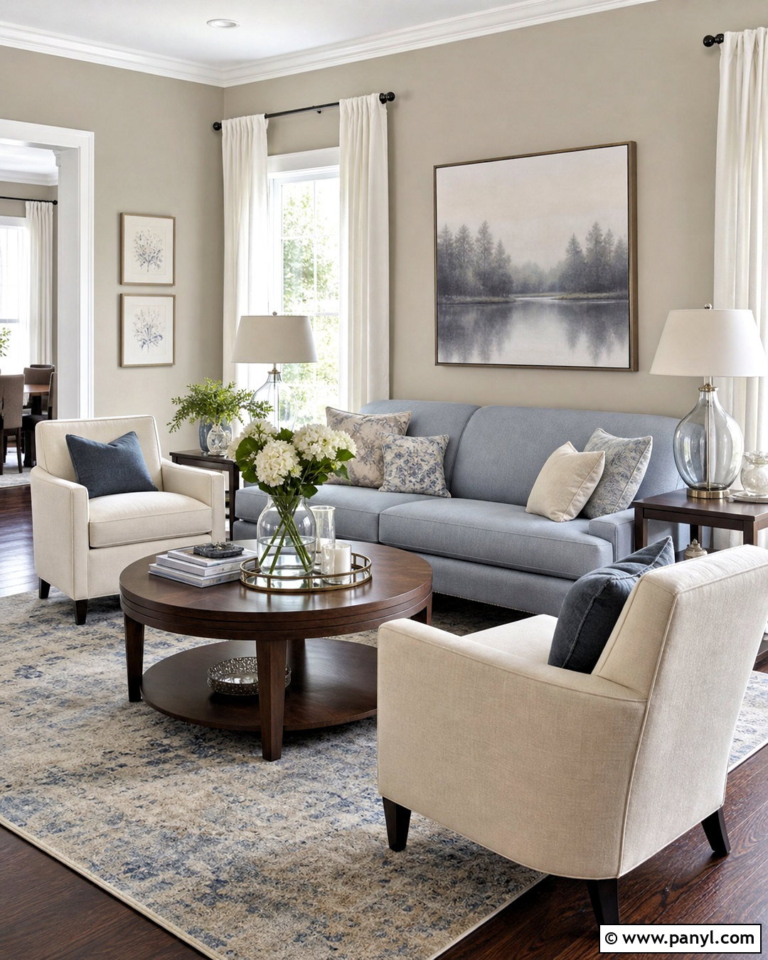 Revere Pewter With Blue Gray Decor - 20 revere pewter living room ideas