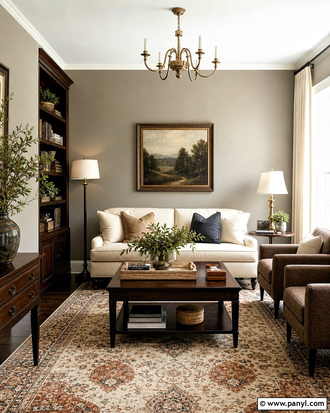Revere Pewter With Dark Wood Furniture - 20 revere pewter living room ideas