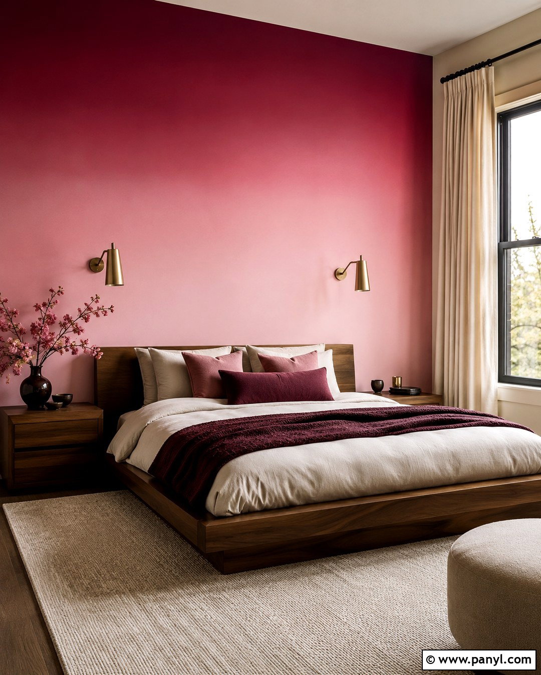 Reverse Pink Ombre Wall - 20 Pink Ombre Wall Paint Ideas