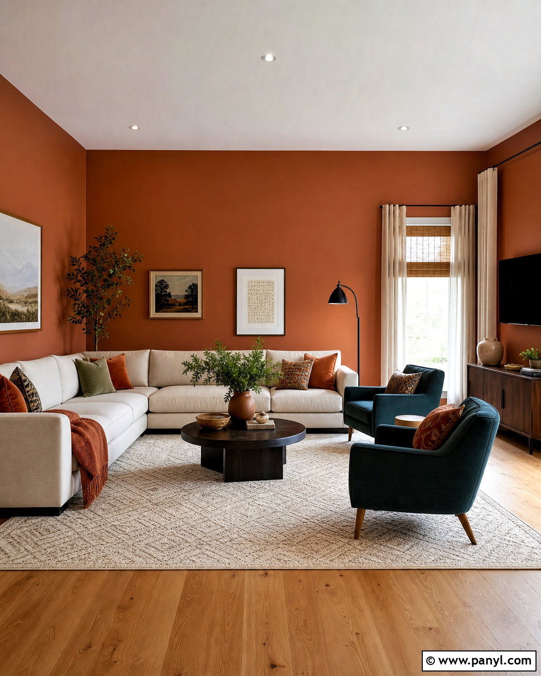 Reynard SW 6348 Burnt Orange Paint Color - 20 burnt orange paint colors