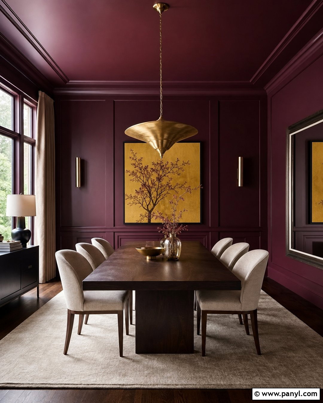 Rich Plum Wall Color - 35 home wall color ideas