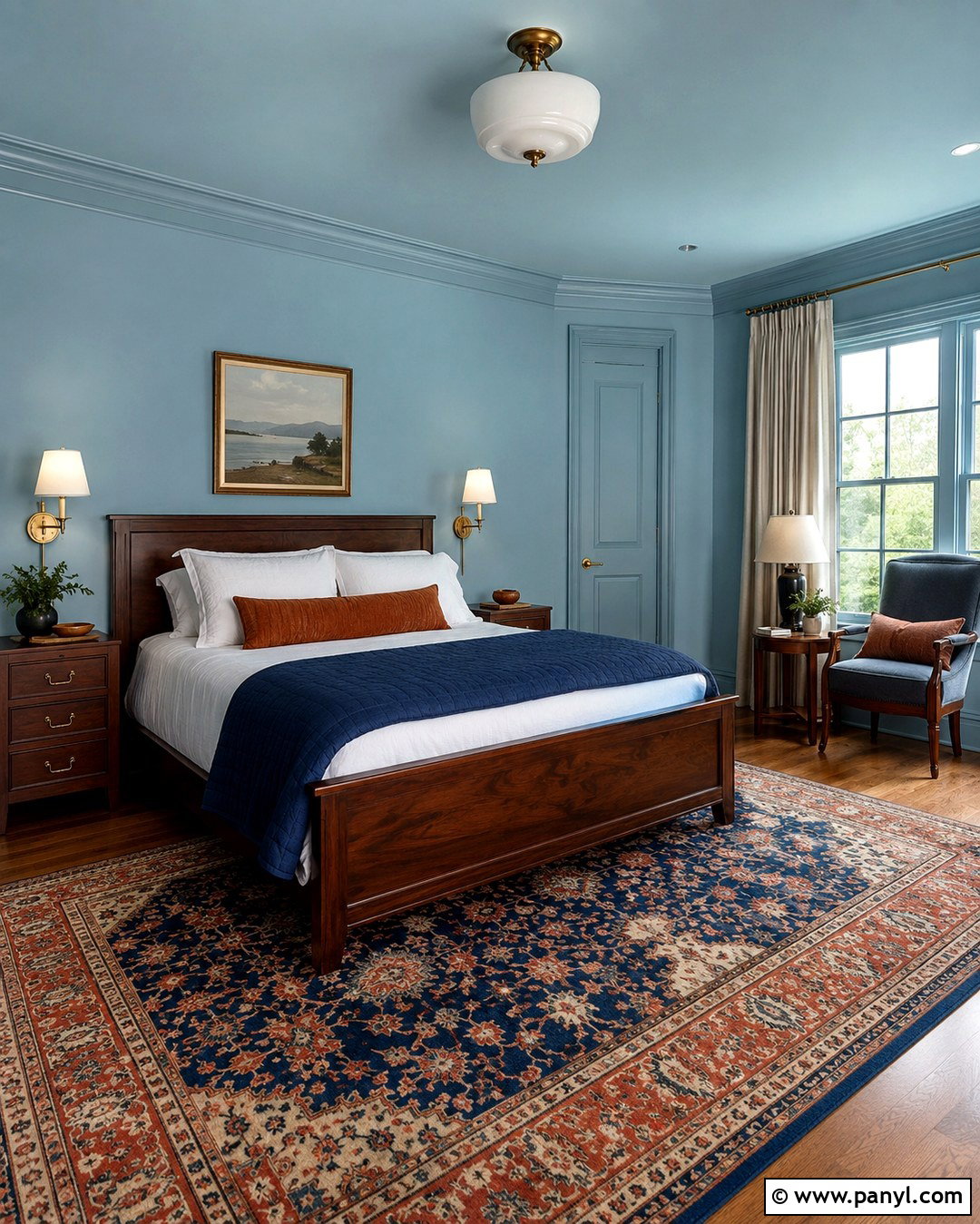 Robins Egg Blue Color-Drenched Bedroom Walls - 20 Robins Egg Blue Walls