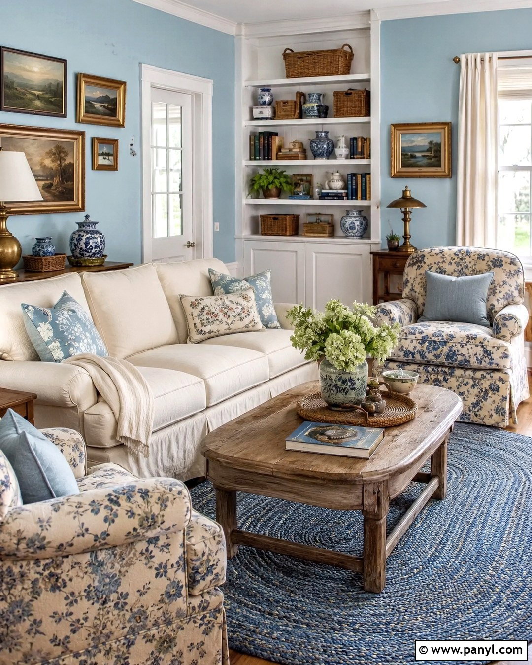 Robins Egg Blue Cottage Living Room Walls - 20 Robins Egg Blue Walls