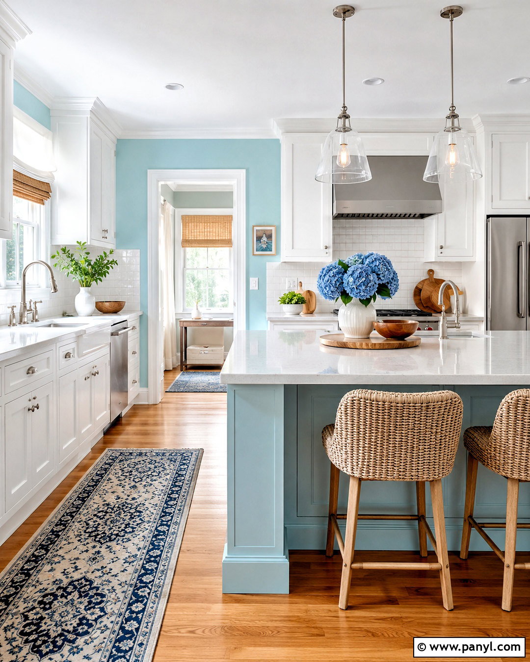 Robins Egg Blue Kitchen Walls - 40 Kitchen Wall Colors With White Cabinets