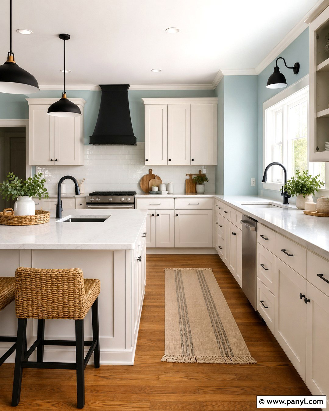 Robins Egg Blue Kitchen Walls With White Cabinets - 20 Robins Egg Blue Walls