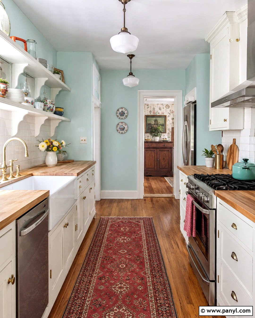 Robins Egg Blue Kitchen Walls - 20 Bright Kitchen Wall Colors