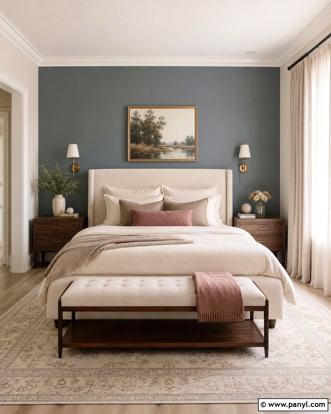 Rocky Coast Bedroom Accent Wall - 35 rocky coast benjamin moore ideas