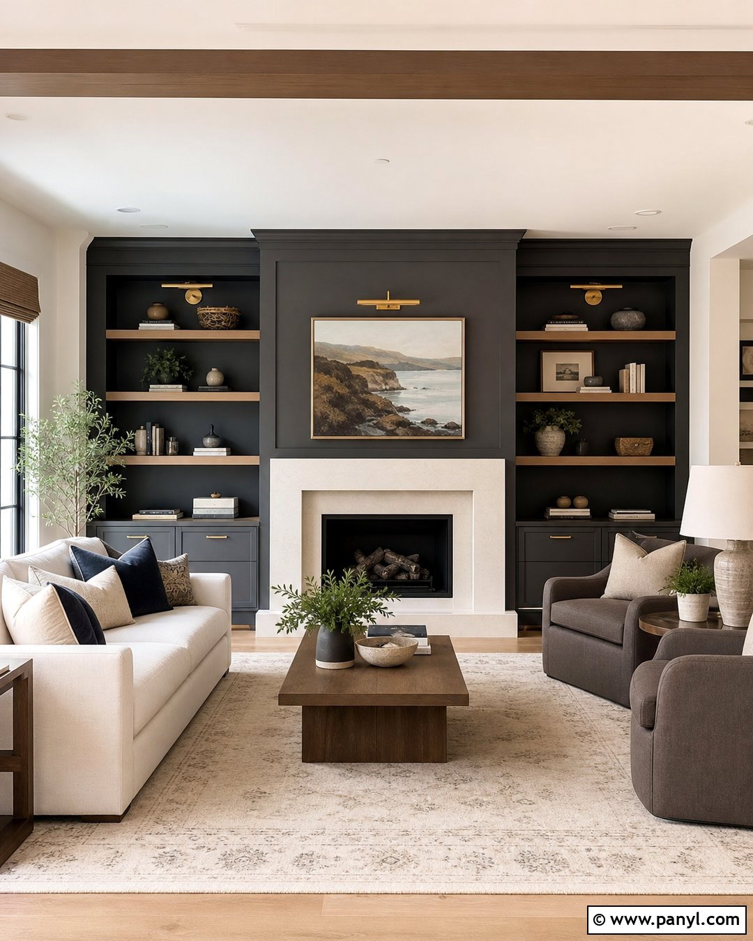 Rocky Coast Fireplace Wall - 35 rocky coast benjamin moore ideas