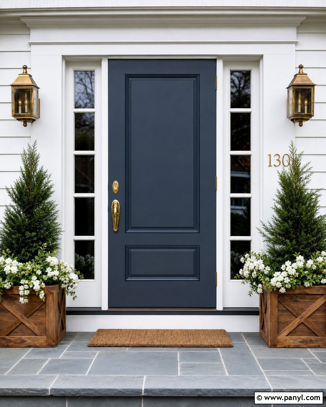 Rocky Coast Front Door With White Siding - 35 rocky coast benjamin moore ideas