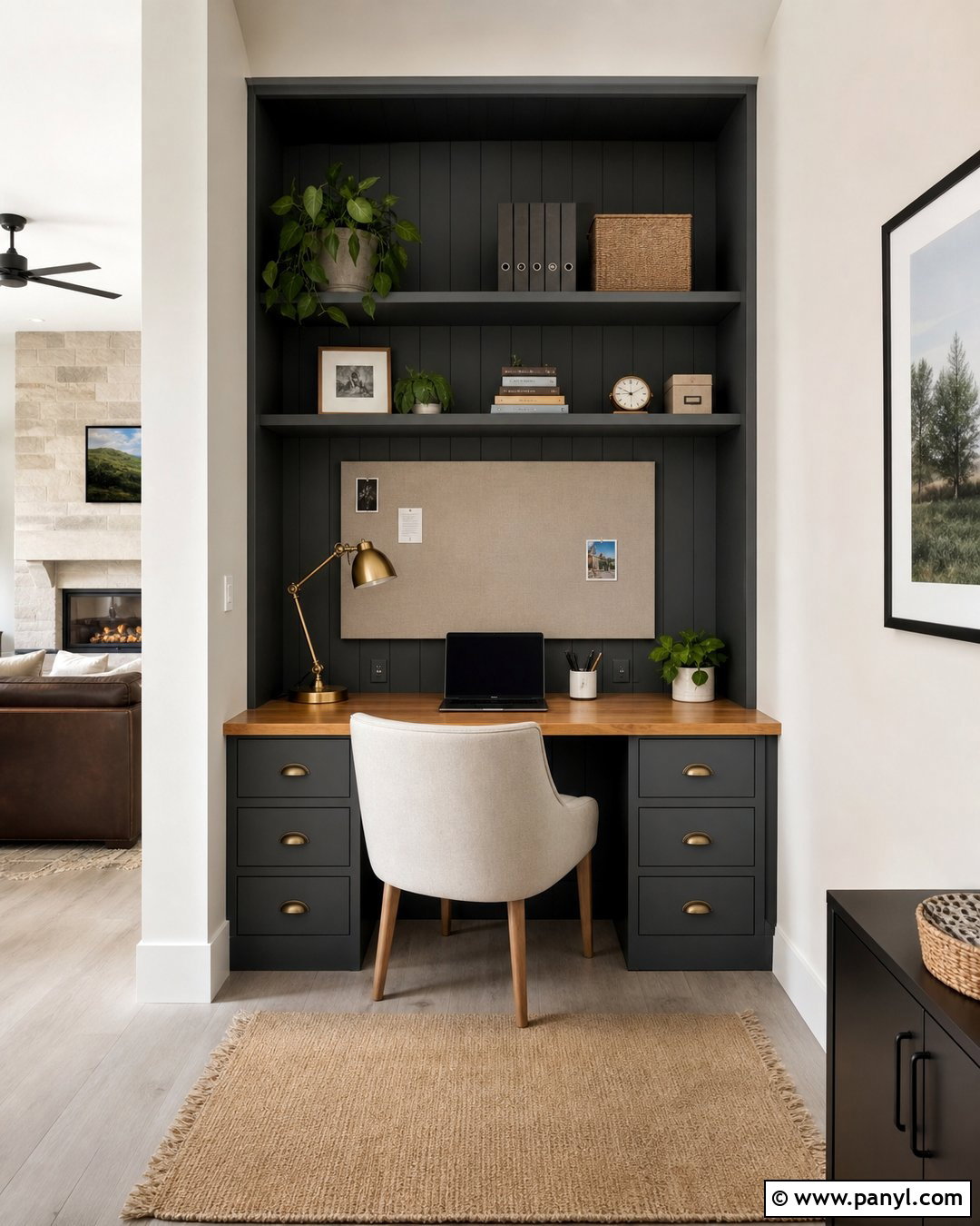 Rocky Coast Small Office Nook - 35 rocky coast benjamin moore ideas