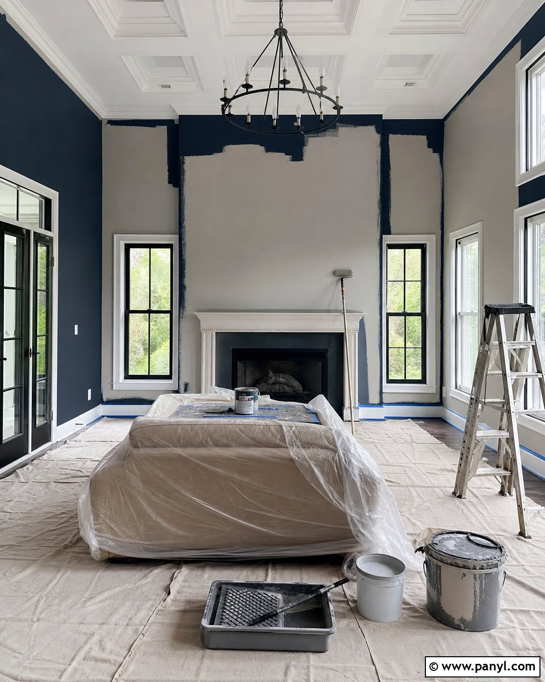 Roll First Finish Coat - 20 How To Paint Over Dark Walls