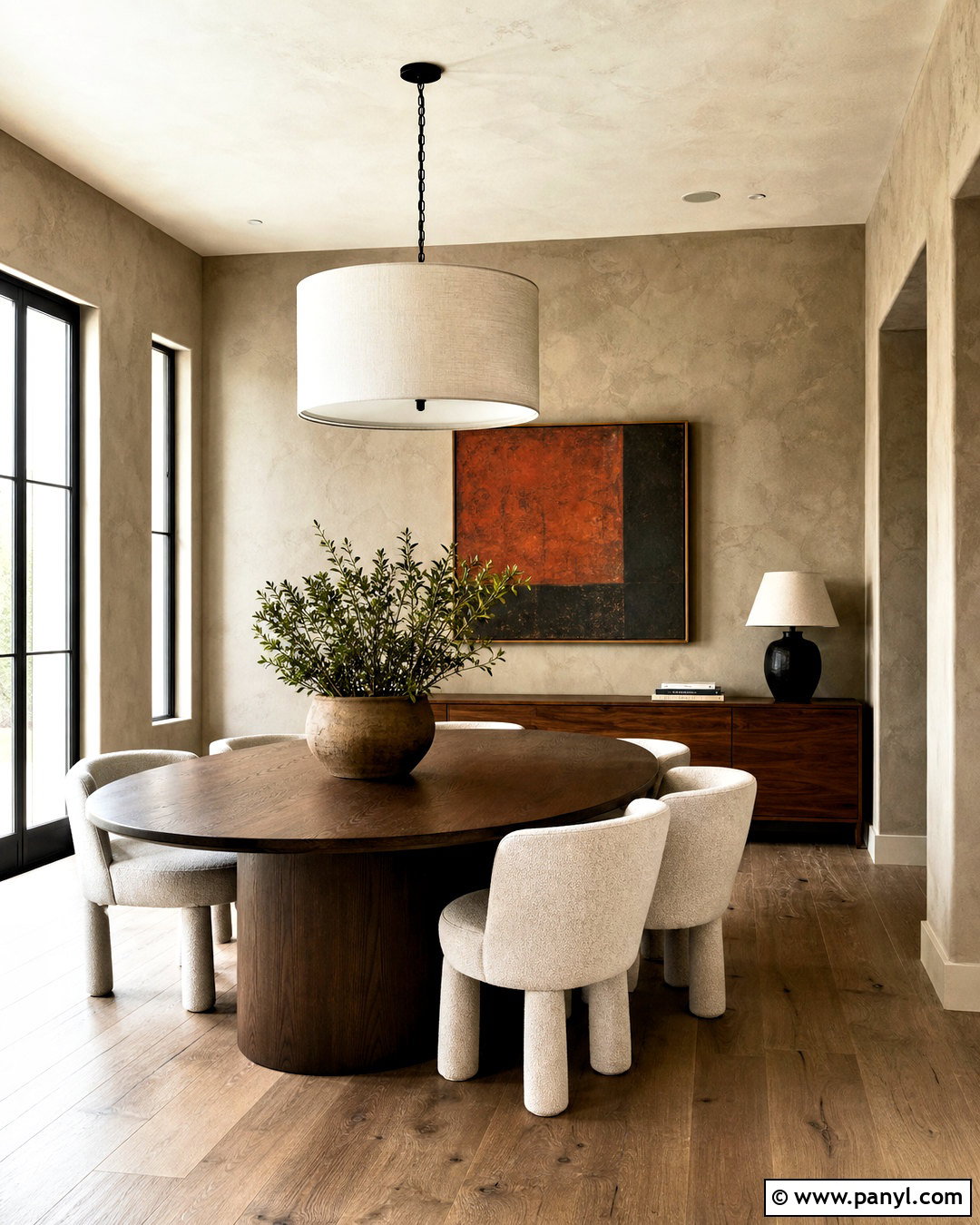 Roman Clay Textured Dining Room Wall - 20 modern textured walls