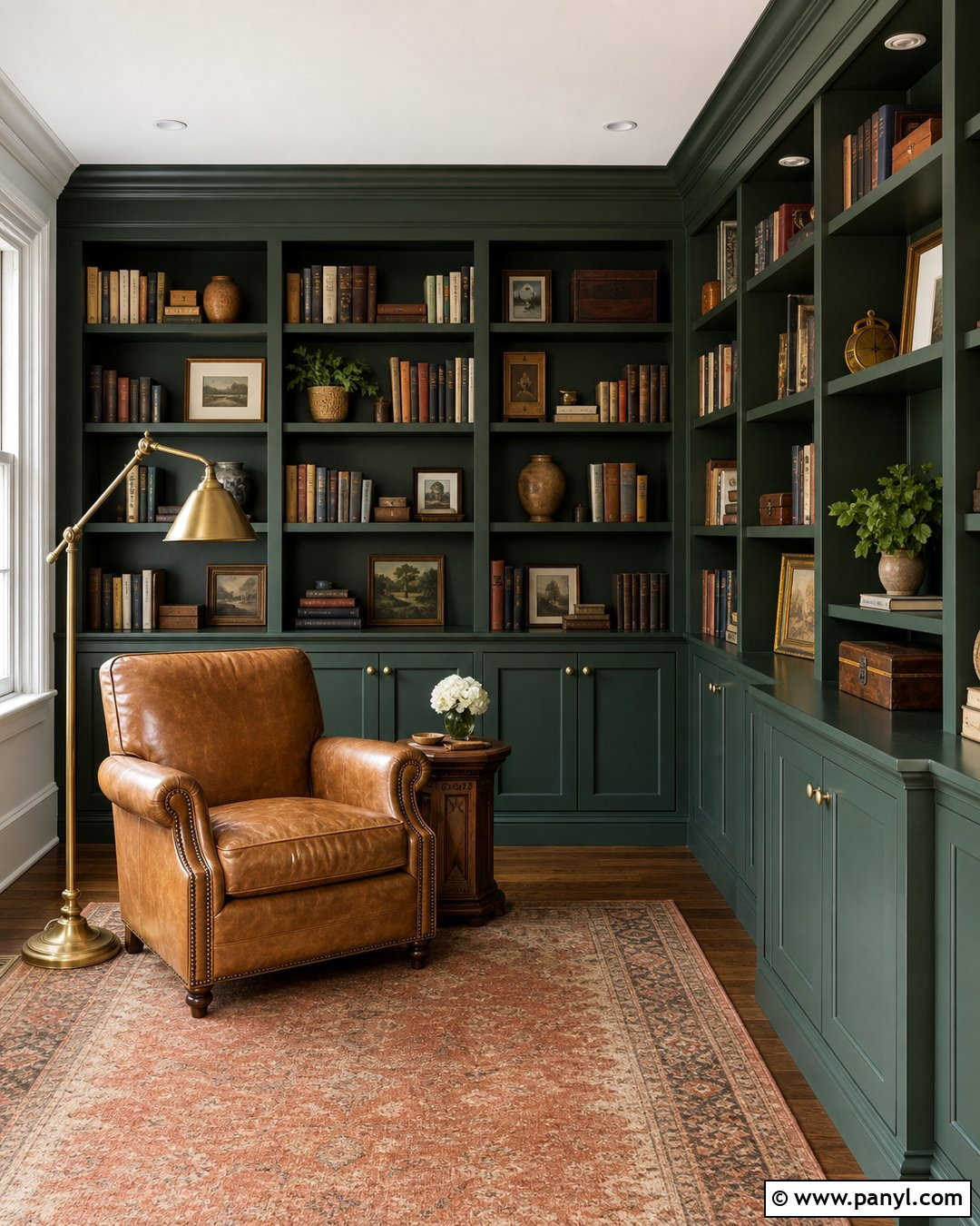 Rookwood Dark Green Built-In Bookcase - 30 rookwood dark green sherwin williams ideas