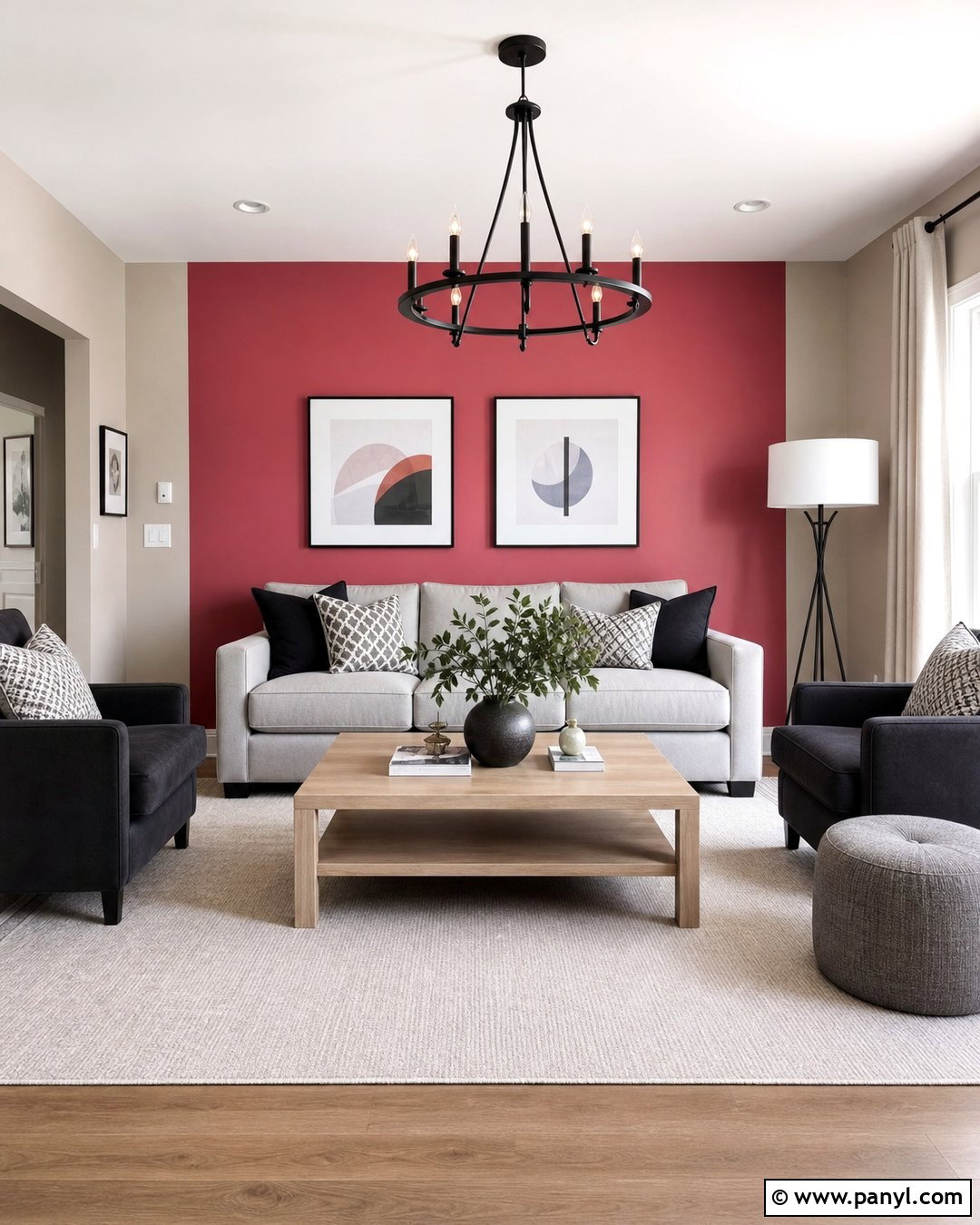 Rose Accent Wall Living Room - 25 Rose Wall Paint Ideas