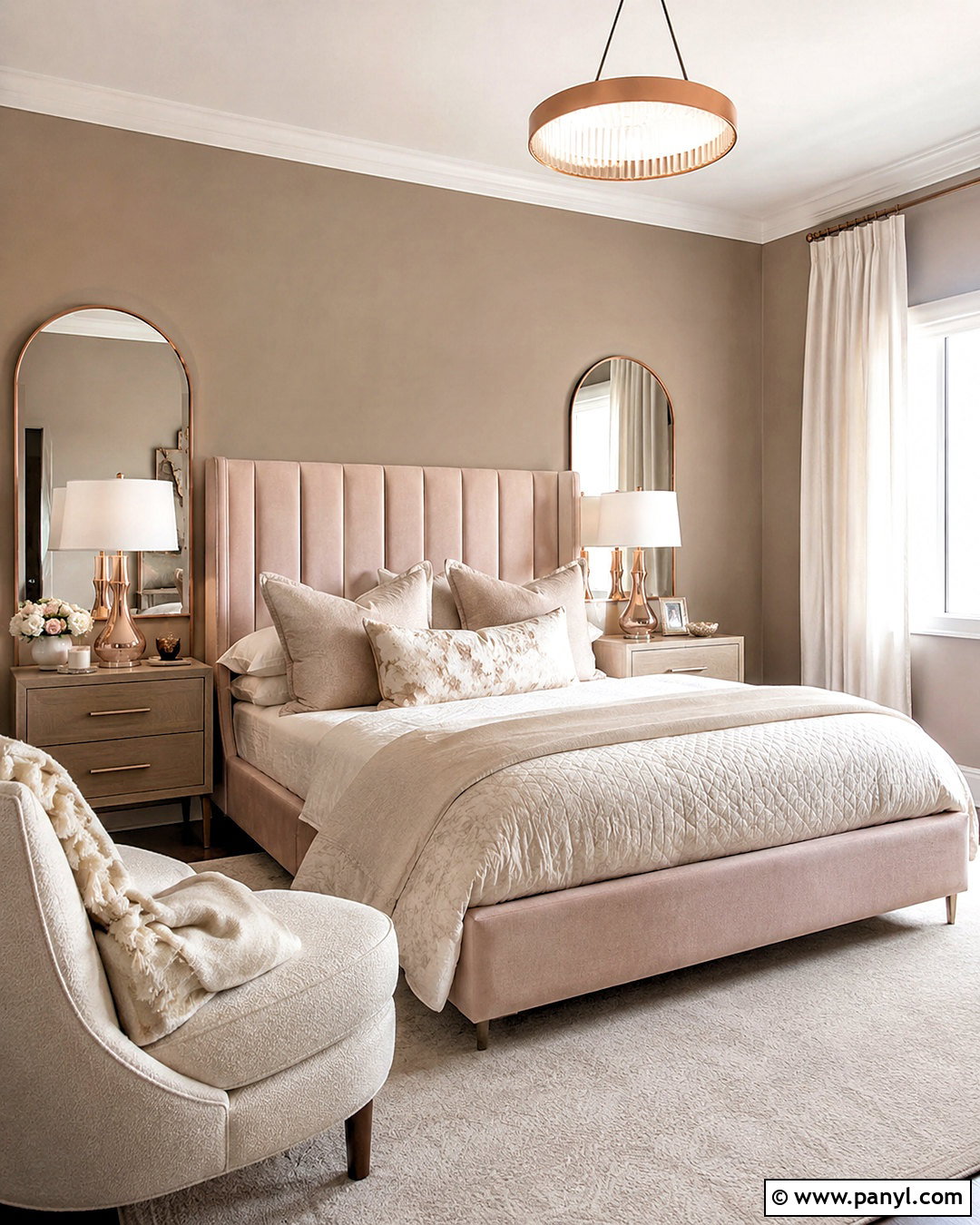 Rose Gold Blush And Taupe Metallic Palette - 20 metallic color palette ideas