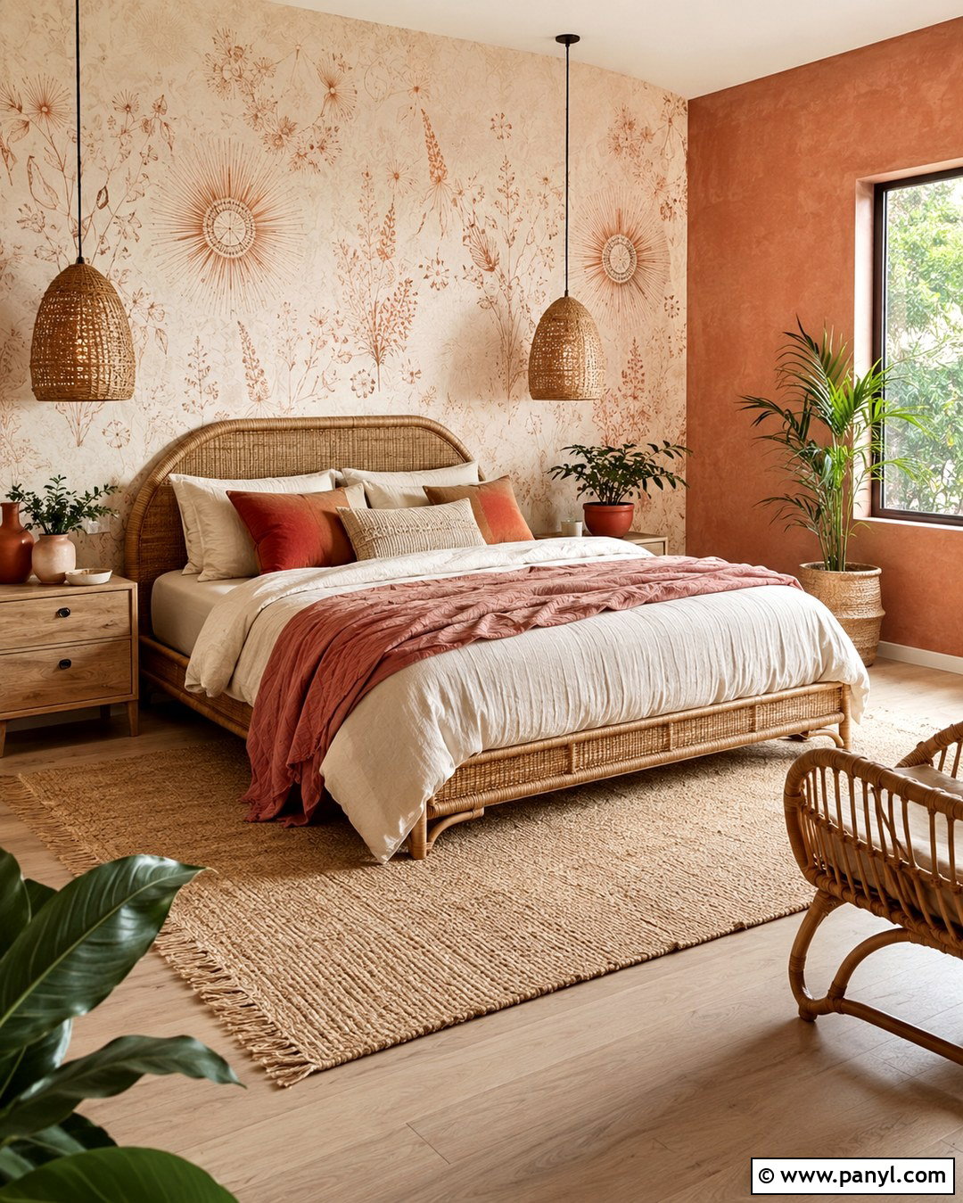 Rose Gold Boho Accent Wall - 20 Rose Gold Accent Wall Ideas