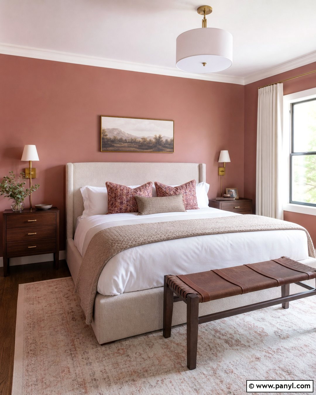 Rose Guest Room - 25 Rose Wall Paint Ideas