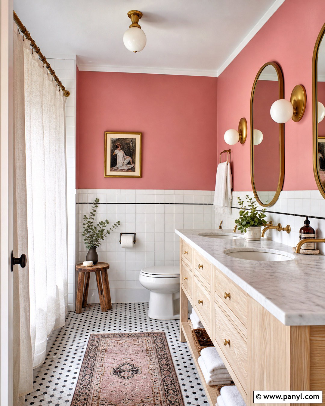 Rose Pink Bathroom - 20 pink room colors
