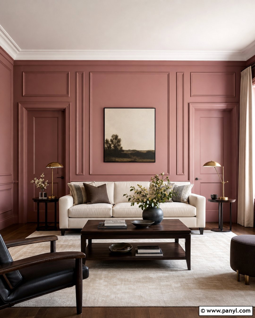Rose Wall Paneling - 25 Rose Wall Paint Ideas