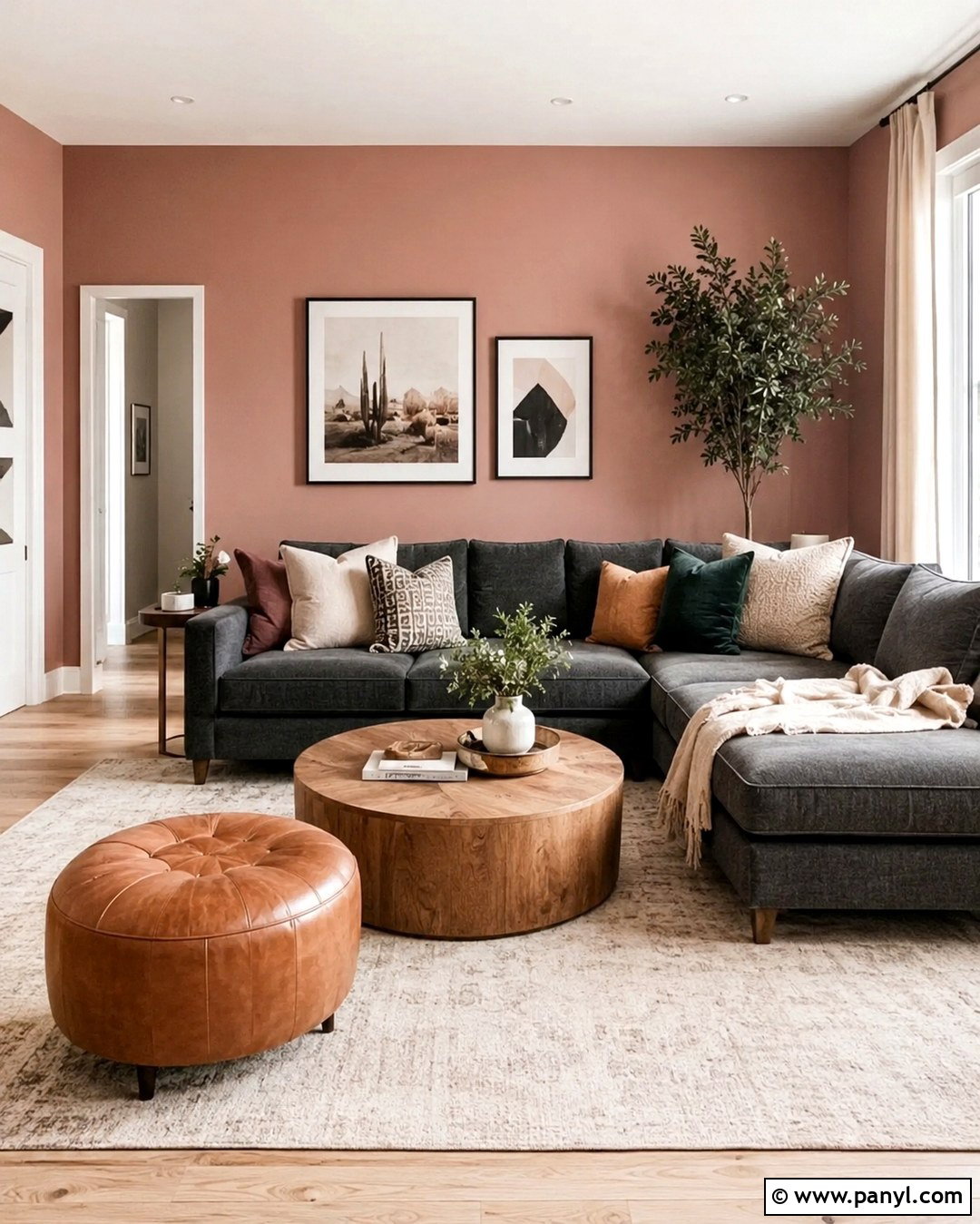 Rose Walls With Gray Furniture - 20 Rose Colored Walls