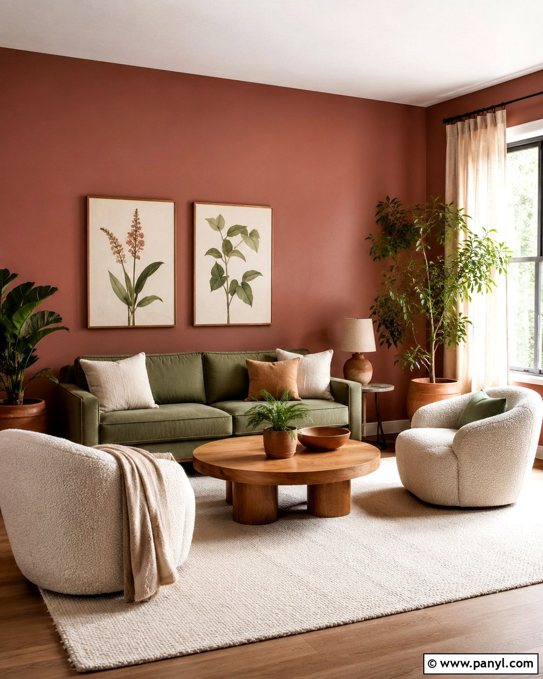 Rose Walls With Sage Green Decor - 20 Rose Colored Walls