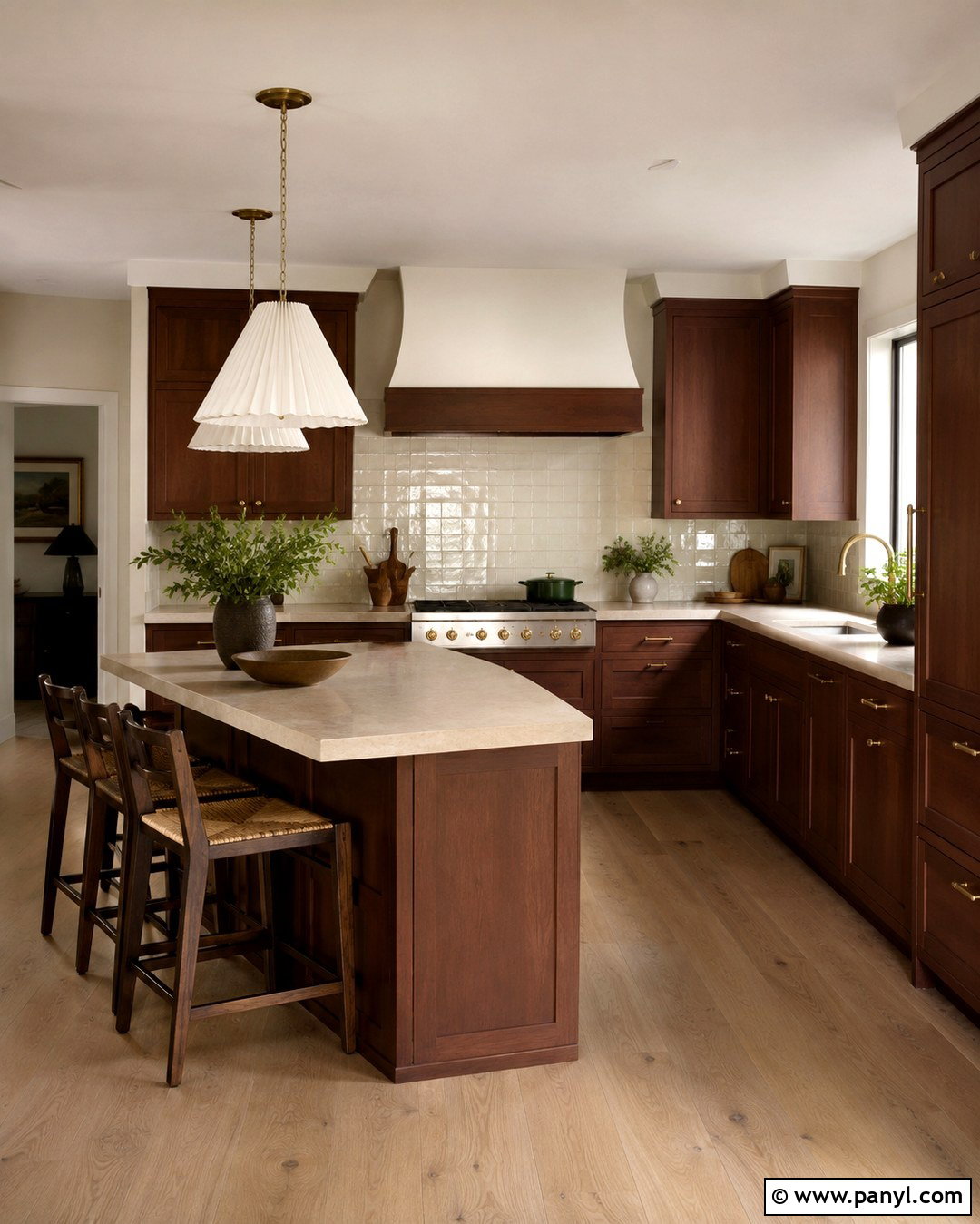 Rosewood Kitchen - 20 Rich Kitchen Colors