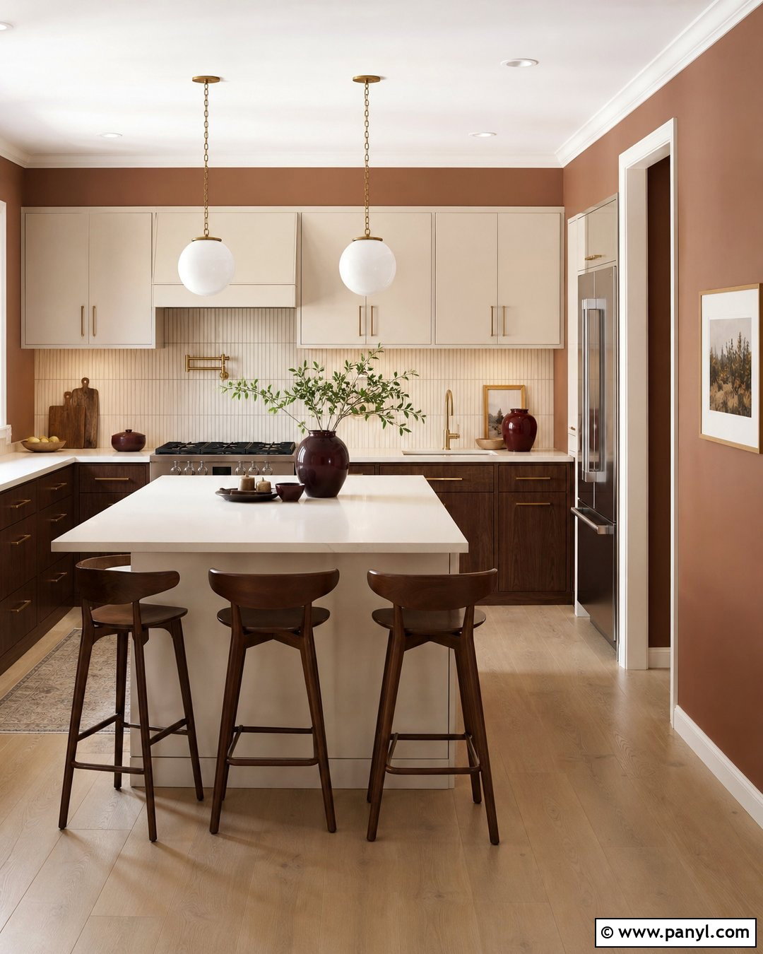 Rosy Brown Kitchen Walls - 20 Brown Kitchen Wall Colors