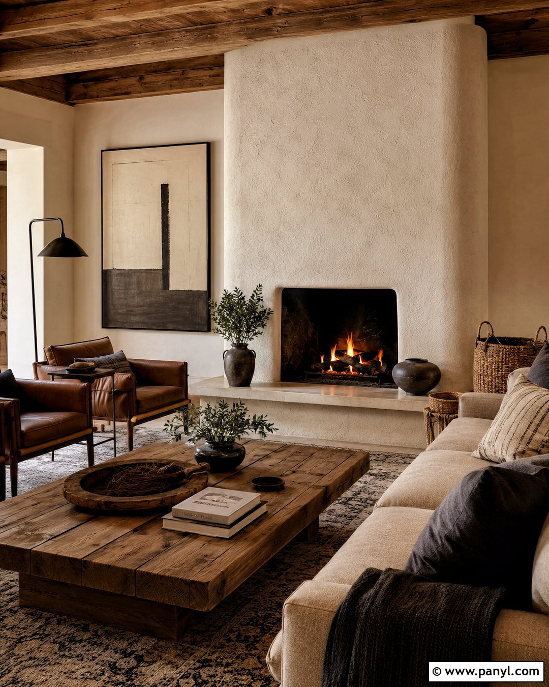 Rough Plaster Fireplace Wall - 20 plastering walls ideas