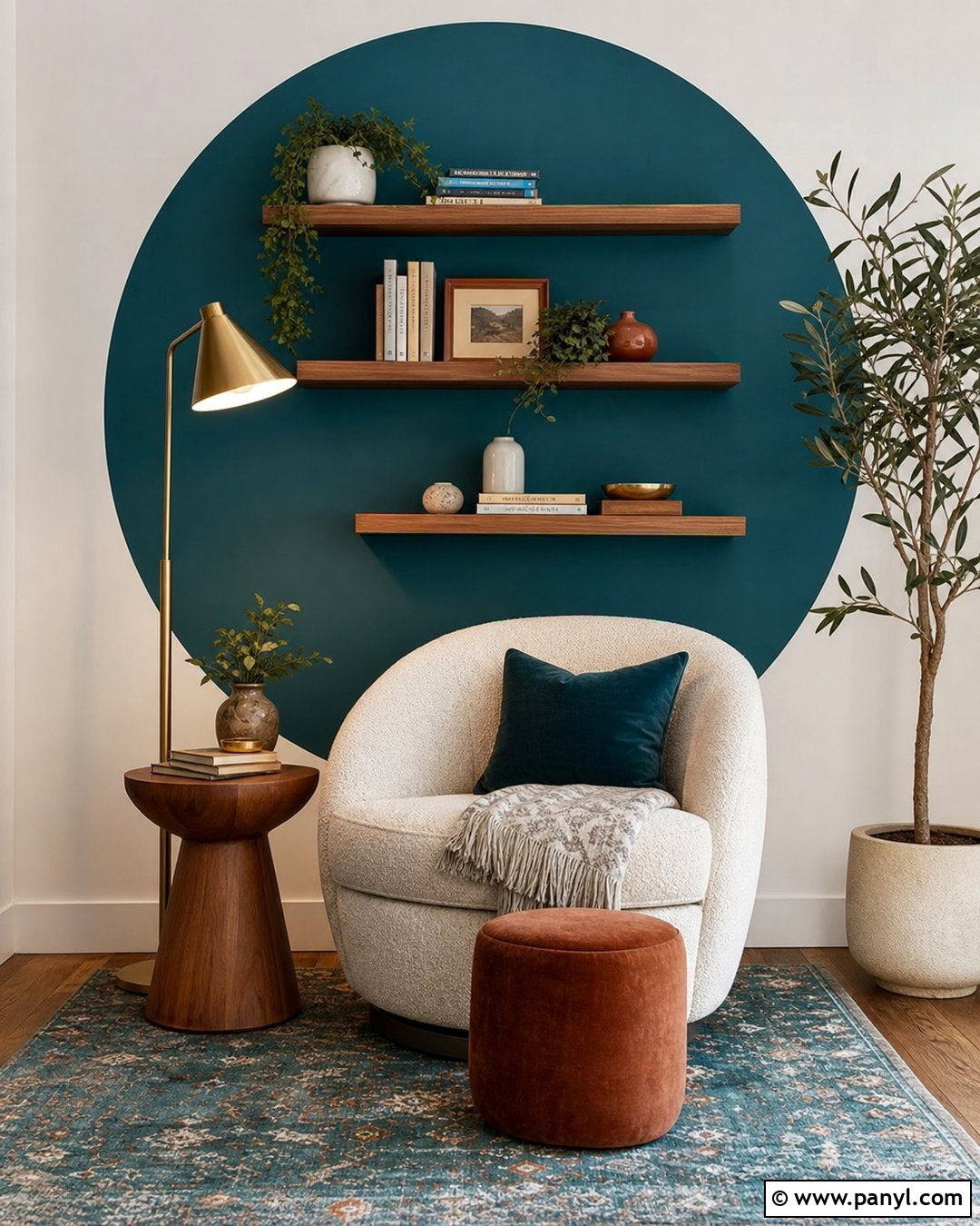 Round Accent Wall Reading Nook - 20 Round Accent Wall Paint Ideas