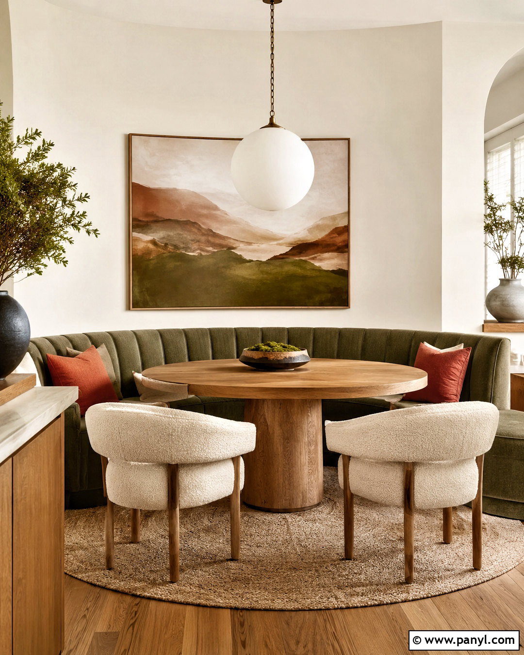 Round Table Breakfast Nook - 20 breakfast nook ideas