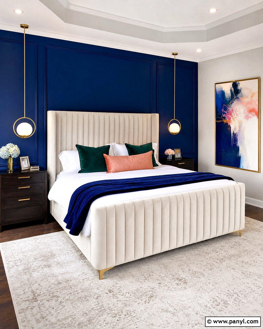 20 Bedroom Blue Accent Wall Ideas for a Cool, Calming Space